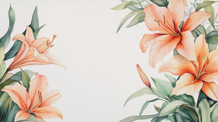 Obraz premium wedding invitation card background vector. Minimal hand painted watercolor botanical flowers texture template background. Design for wedding, vip cover, poster, rsvp moderncard.Valentine's Day