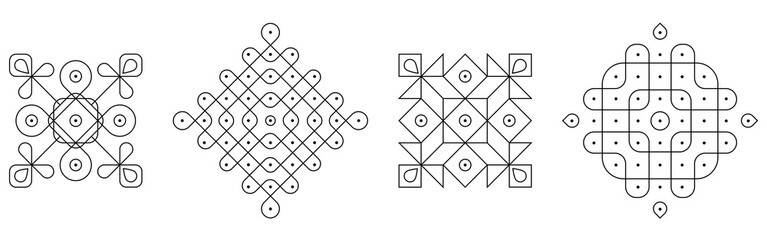 Indian Rangoli Kolam Design