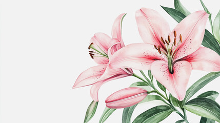 Fototapeta premium wedding invitation card background vector. Minimal hand painted watercolor botanical flowers texture template background. Design for wedding, vip cover, poster, rsvp moderncard.Valentine's Day