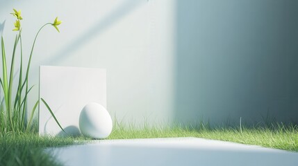 easter poster template with large copy space for text