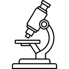 Microscope Outline Art Vector