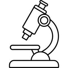 Microscope Outline Art Vector