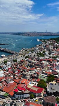 Emin&ouml;n&uuml; new mosque drone fatih istanbul
