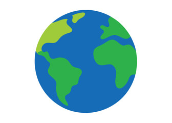 Fototapeta premium Earth vector art on white background 