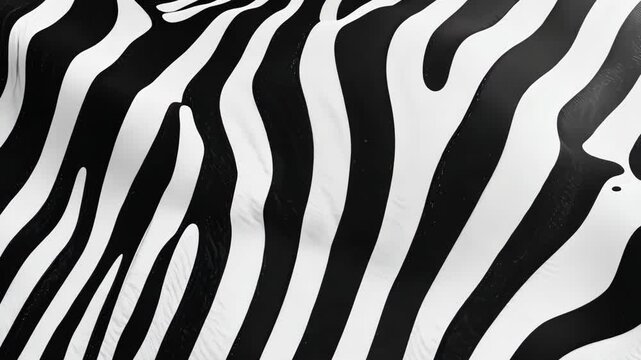 Dynamic movement of zebra stripes showcasing patterns and textures in nature