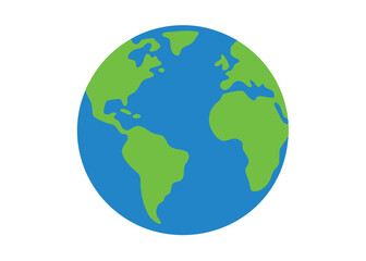 Fototapeta premium Earth vector art on white background 