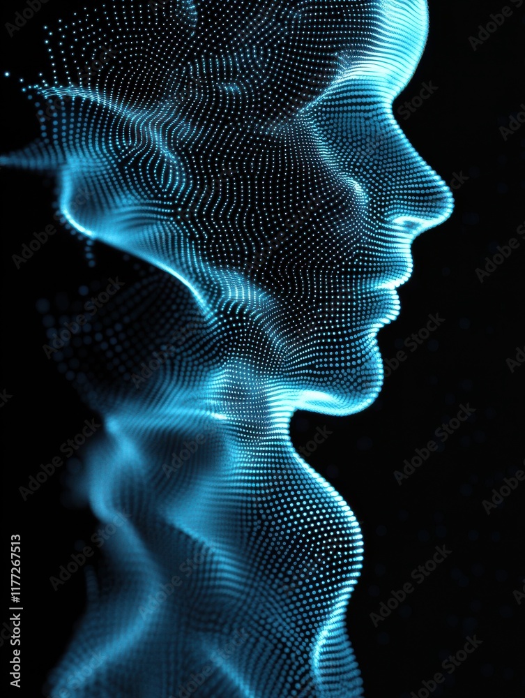 Poster abstract polygonal space. background with connecting dots and lines. artificial intelligence technol