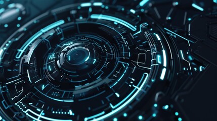 Obraz premium Decoding the Intricacies of the Artificial Intelligence Technology Circle