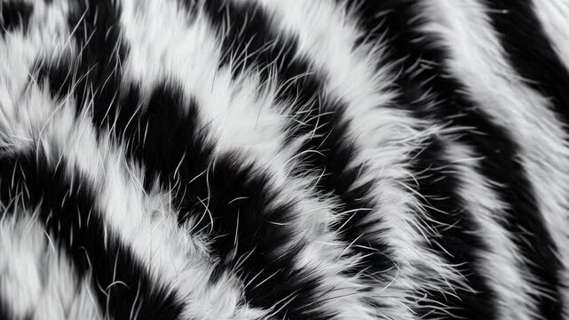 Dynamic movement of zebra stripes showcasing patterns and textures in nature