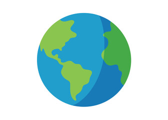 Fototapeta premium Earth vector art on white background 