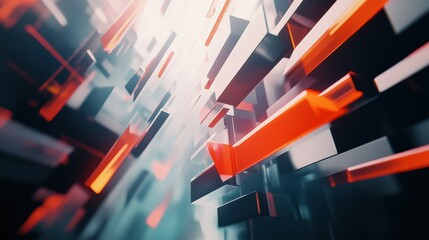 Abstract tech background with arrows