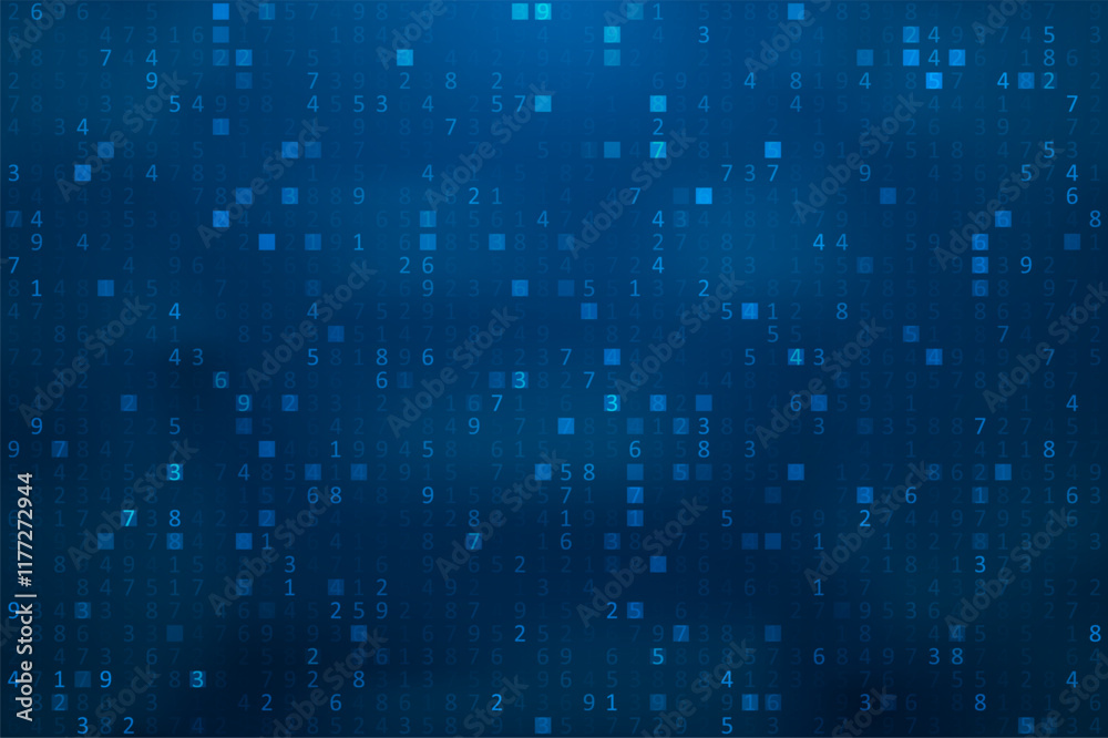 Poster big data transfer concepts in internet. abstract virtual stream. flowing digital code. storage cloud
