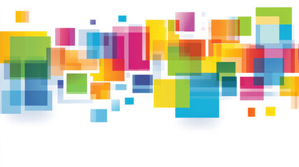 Colorful abstract geometric pattern with vibrant squares