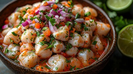 Seafood Salad with Herbs, Onions, and Citrus