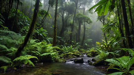 Obraz premium Rain forest landscape