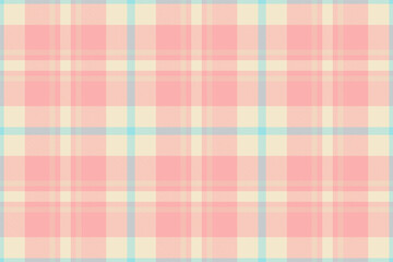 Delightful pastel pink and cream plaid pattern. Perfect for textile design, fashion, scrapbooking, or website backgrounds. Soft, delicate texture ideal for feminine or baby-related projects.