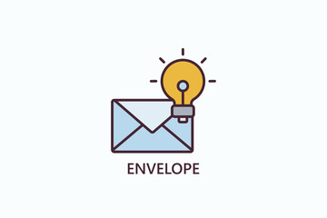 Envelope Isolated Vector, Icon Or Logo Sign Symbol Illustration