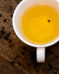 green tea in a cup