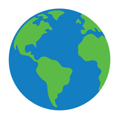 Earth vector art on white background
