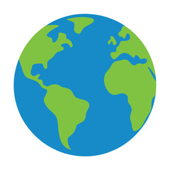 Fototapeta premium Earth vector art on white background 