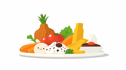 food isolated on a white background 