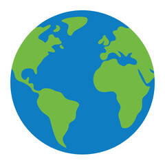 Earth vector art on white background
