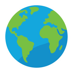 Earth vector art on white background
