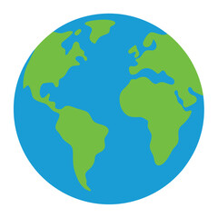 Naklejka premium Earth vector art on white background 