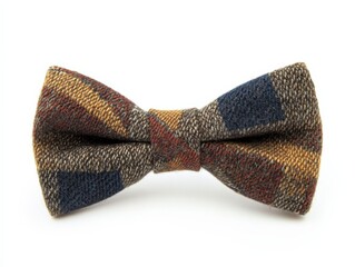 a patterned bow tie on white background