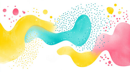 Fototapeta premium Colorful abstract background with flowing shapes