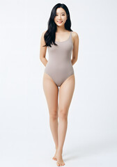 Fototapeta premium portrait of a Korean woman in bikini