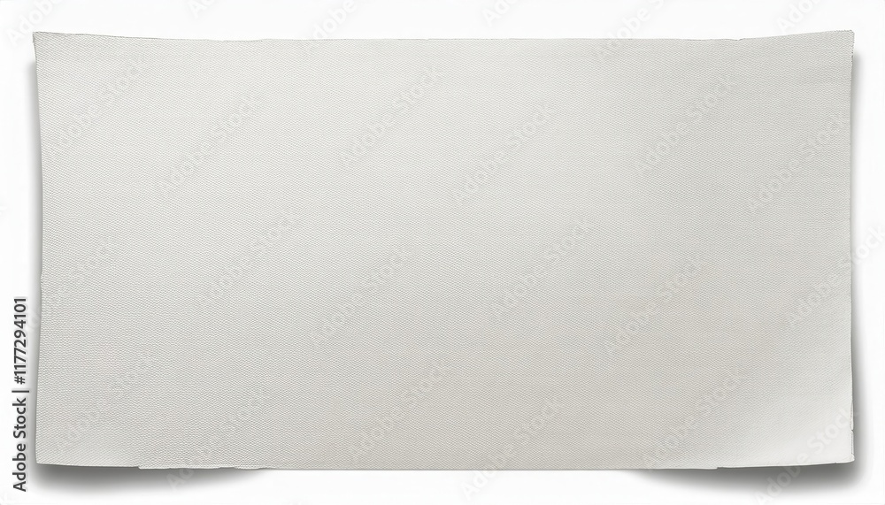 Wall mural Textured White Paper with Torn Edges and Subtle Fabric Pattern for Crafting, Stationery, Graphic Design, and Premium Print Projects

