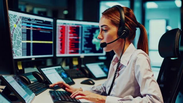 Emergency Call Center Operators at Work