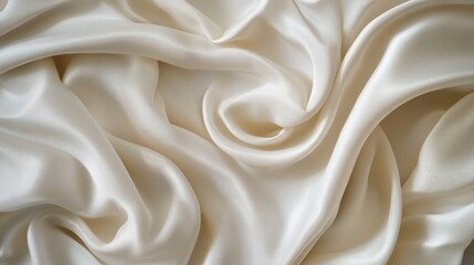 Obraz premium close up of draped white fabric