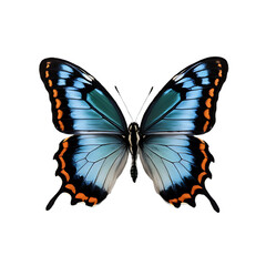 Beautiful Realistic Butterfly with Vibrant Wings on Transparent Background