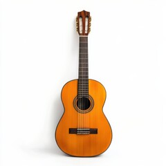 Obraz premium acoustic guitar on white background