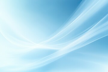 Light blue background with blurred white waves, featuring a minimalist, light, and airy design