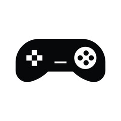 Joystick icon logo silhouette design template isolated illustration