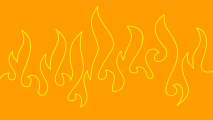 Background with fire lines. Outline of flames background. Continuous fire line design. Flame outline background. Fire Background. flame Background. doodle fire background. Flame Seamless Pattern.