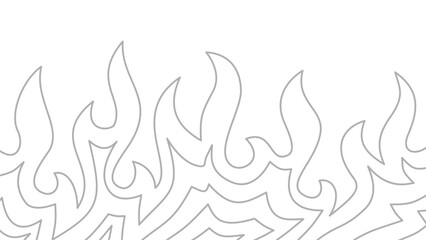 Background with fire lines. Outline of flames background. Continuous fire line design. Flame outline background. Fire Background. flame Background. doodle fire background. Flame Seamless Pattern.