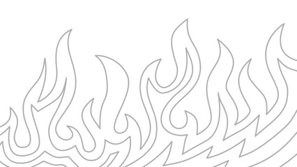Background with fire lines. Outline of flames background. Continuous fire line design. Flame outline background. Fire Background. flame Background. doodle fire background. Flame Seamless Pattern.