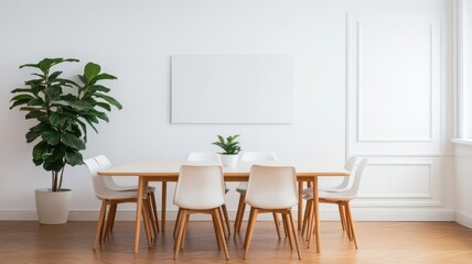 Bright and Airy Office Meeting: A Collaborative Space for Creative Ideas and Productive Discussions