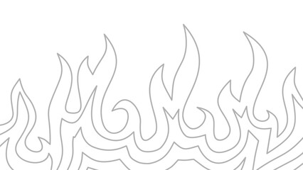 Background with fire lines. Outline of flames background. Continuous fire line design. Flame outline background. Fire Background. flame Background. doodle fire background. Flame Seamless Pattern.