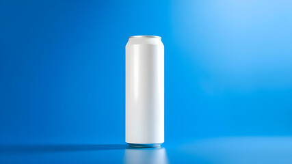 White large tall beer or soda aluminum can mockup. Generative AI