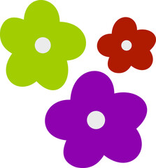 Rainbow Flower Illustration