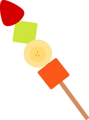 Fresh Fruit Skewer Snack