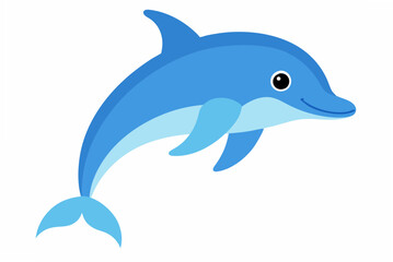 Obraz premium dolphin jumping isolated on white