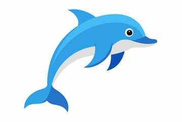 dolphin isolated on white