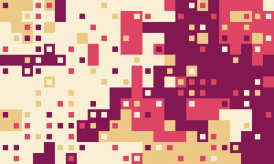 Abstract geometric background featuring a vibrant interplay of squares in varying shades of beige, pink, and maroon.  Ideal for website banners, presentations, and modern design projects.