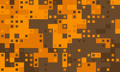 Abstract geometric pattern in warm orange and brown tones.  Ideal for backgrounds, website design, or textile prints.  Modern, minimalist style creates a sophisticated and versatile image.